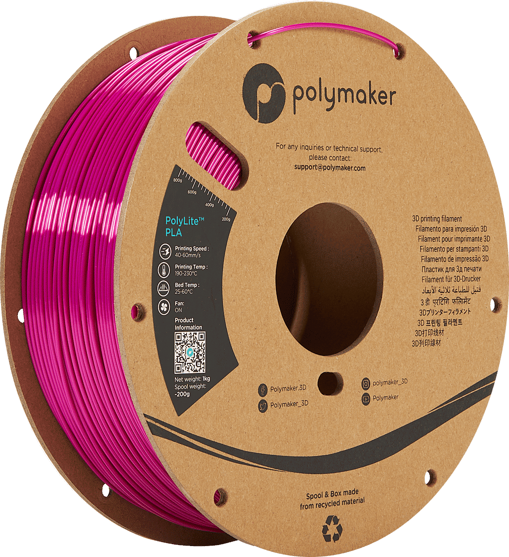 Polymaker PolyLite PLA Silk Magenta