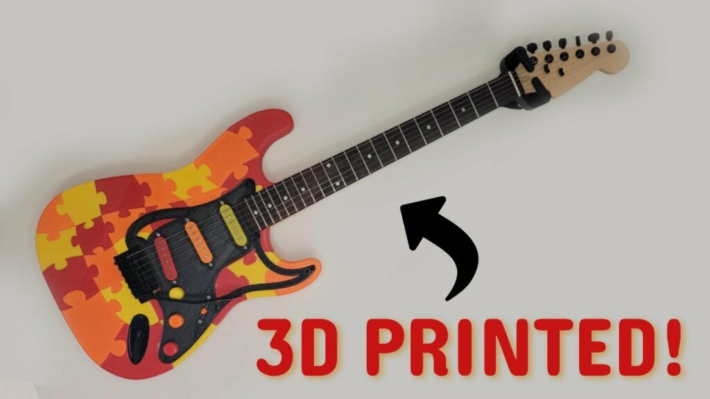3D Printing a Puzzle-Patterned Guitar